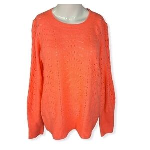 GAP‎ Pointelle Coral Sweater